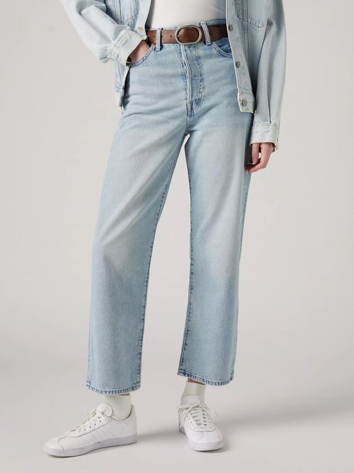 Womens Middle Road Ribcage Straight Ankle Jean - Image 1