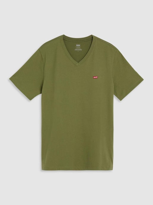 Mens Bluish Olive Classic Neck T-Shirt - Image 1