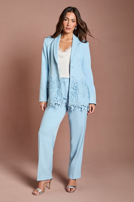 Pleat Front Straight Leg Formal Trouser - Image 1