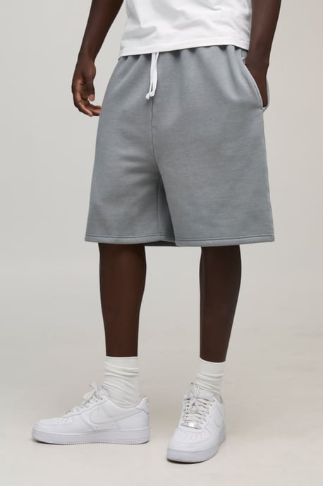 Essential Washed Oversized Drop Crotch Short - Image 1