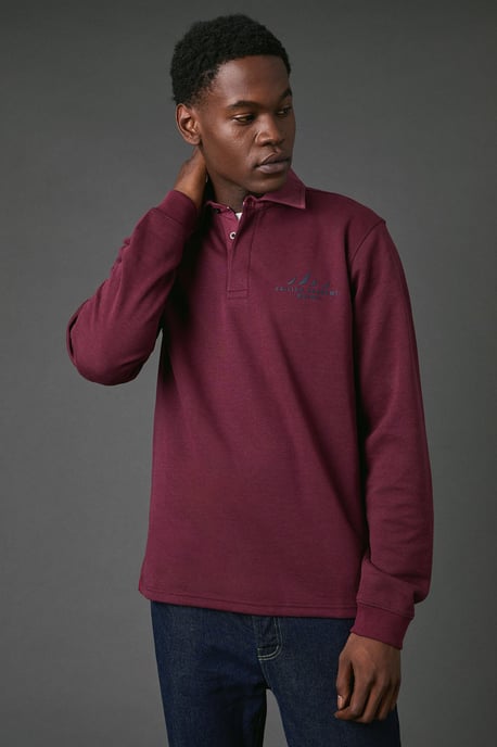Burgundy Sailing Academy Rugby Top - Image 1