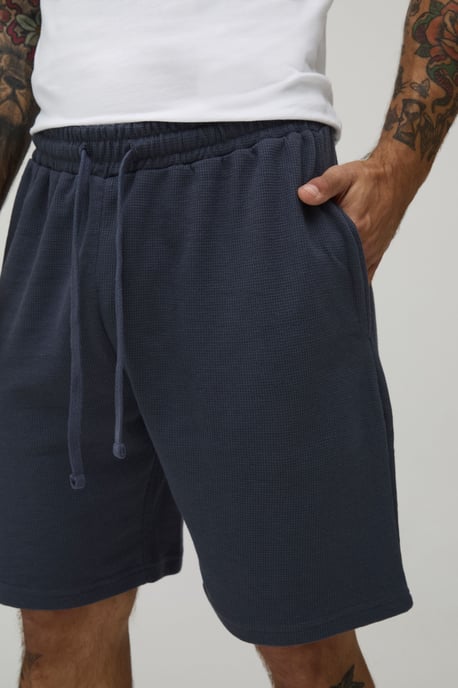 Regular Fit Waffle Shorts - Image 3