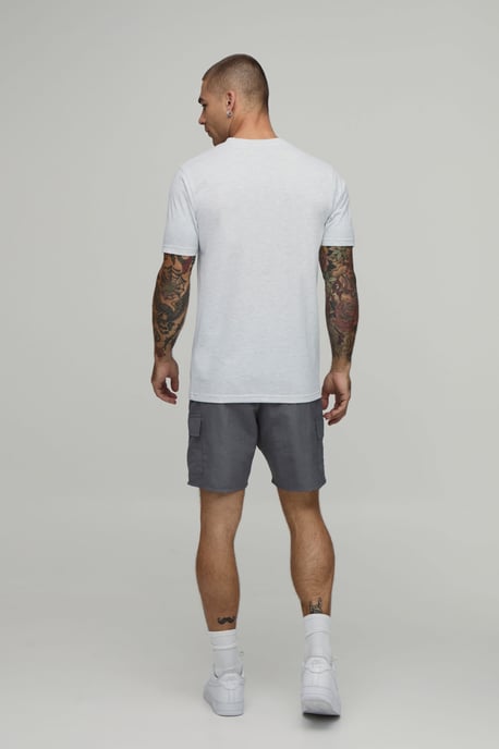 Slim Fit Elasticated Nylon Cargo Shorts - Image 2
