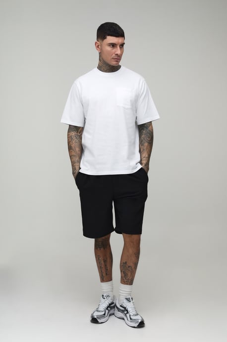 Tall Relaxed Fit Elasticated Tech Shorts - Image 2