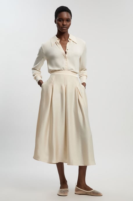 Hammered Satin Woven Maxi Skirt - Image 2
