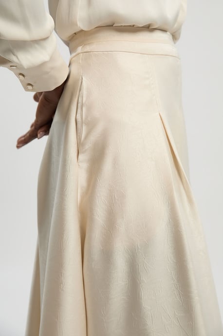 Hammered Satin Woven Maxi Skirt - Image 3