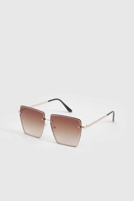 Frameless Oversized Square Sunglasses - Image 2