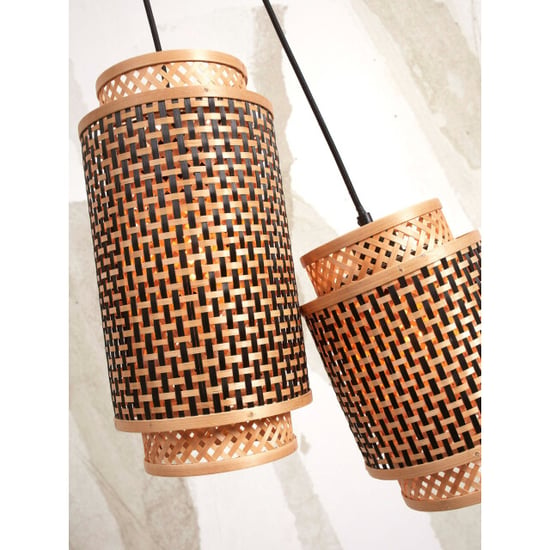 Good&Mojo Hanglamp bhutan bamboe/zwart 2l - Image 1
