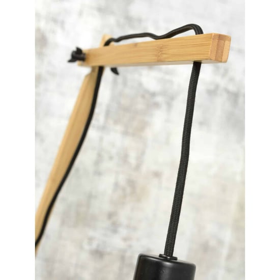 Good&Mojo Wandlamp kalimantan bamboe/zwart 105x60x55cm - Image 1