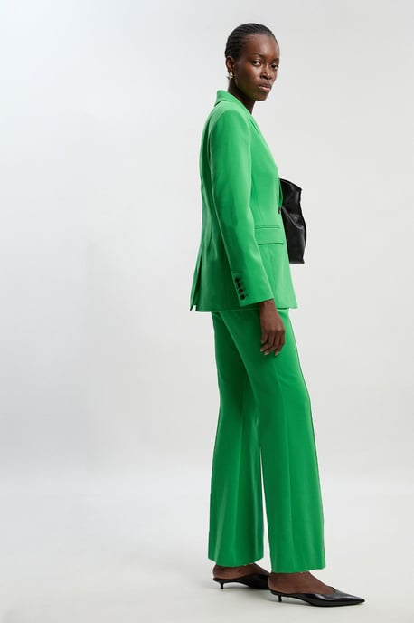 Petite Compact Stretch Bootcut Tailored Trouser - Image 2