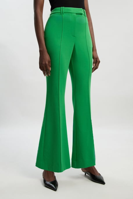 Petite Compact Stretch Bootcut Tailored Trouser - Image 3