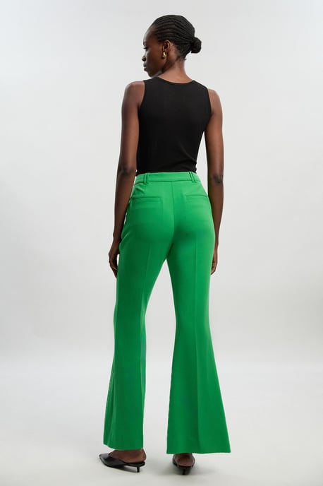 Petite Compact Stretch Bootcut Tailored Trouser - Image 4