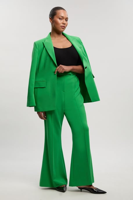 Plus Size Compact Stretch Bootcut Tailored Trouser - Image 1