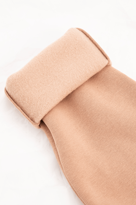 JUSTEVER Rund halsringad tröja med broderad fleece och insida i minkfärgad fleece för kvinnor - Rigil - Image 5