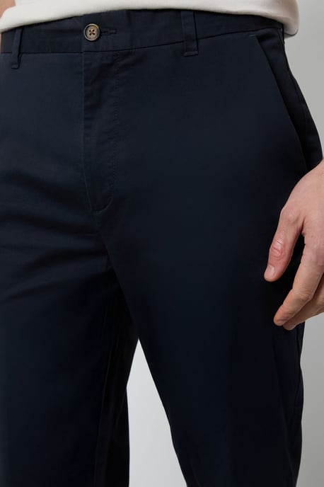 Navy Skinny Fit Chino Trousers - Image 4