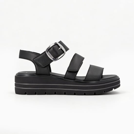 Remonte D3n50 Womens Ankle Strap Sandals Black - Image 1