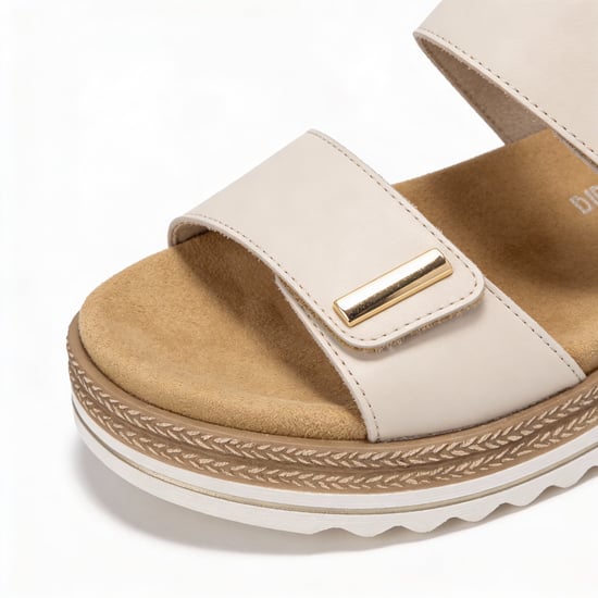 Remonte D0q59 Womens Ankle Strap Sandals Beige - Image 4