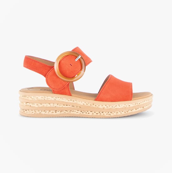 Gabor Andre Womens Ankle Strap Sandals Orange - Image 1