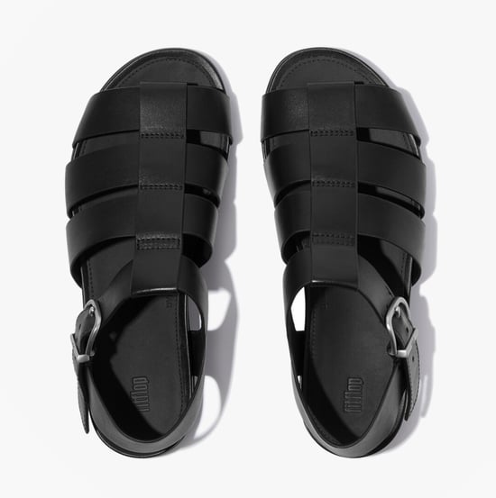 Fitflop Gracie Leather Womens Ankle Strap Sandals Black - Image 1