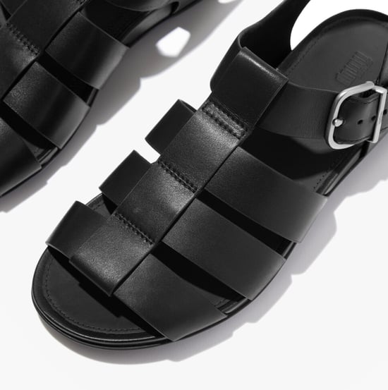 Fitflop Gracie Leather Womens Ankle Strap Sandals Black - Image 4