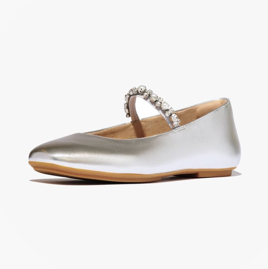 Fitflop Delicato Pearls And Crystal Womens Slingback Sandals Silver - Image 2