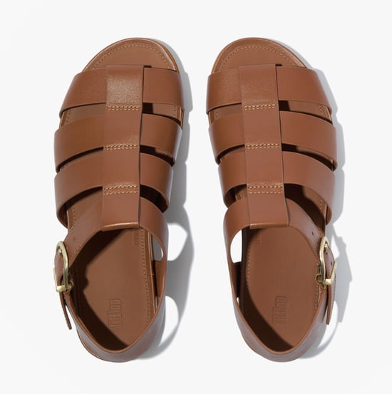Fitflop Gracie Leather Womens Ankle Strap Sandals Deep Tan - Image 3