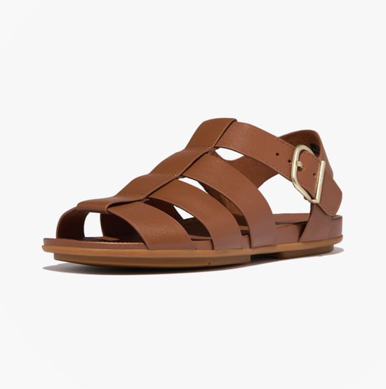 Fitflop Gracie Leather Womens Ankle Strap Sandals Deep Tan - Image 5