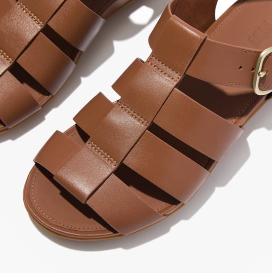 Fitflop Gracie Leather Womens Ankle Strap Sandals Deep Tan - Image 6