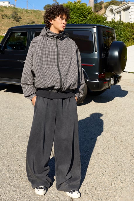 Essential Washed Extreme Wide Leg Jogger - Image 1
