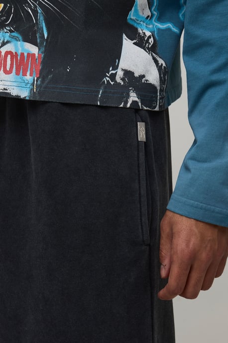 Essential Washed Extreme Wide Leg Jogger - Image 3