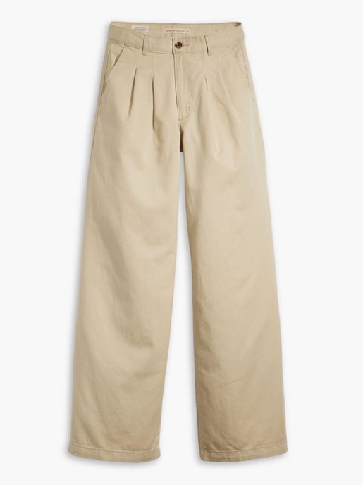 Womens Safari Pleated Wideleg Trouser - Image 1