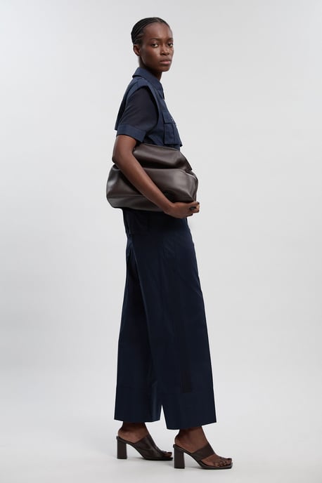 Utility Organdie Detail Woven Wide Leg Trouser - Image 1