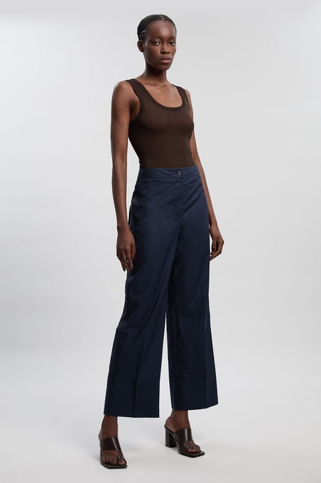 Utility Organdie Detail Woven Wide Leg Trouser - Image 2