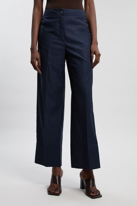 Utility Organdie Detail Woven Wide Leg Trouser - Image 3