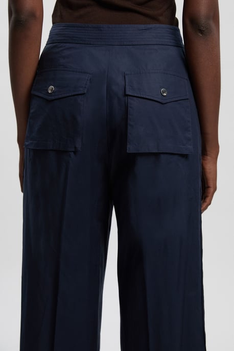 Utility Organdie Detail Woven Wide Leg Trouser - Image 4