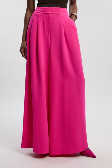 Petite Soft Tailored Wide Leg Trouser - Image 3