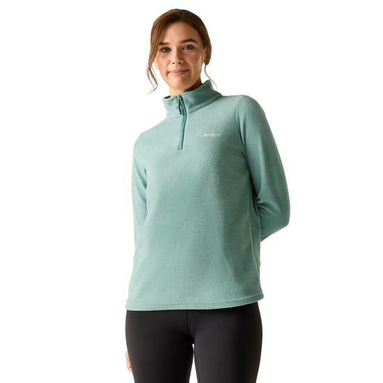 Regatta - Geweldige Outdoors Dames Sweetheart 1/4 Zip Fleece Sweater (Ivy Mos) - Image 3