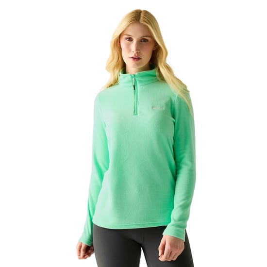 Regatta Great Outdoors Womens/Ladies Sweetheart 1/4 Zip Fleece Top (Ice Green) - Image 4