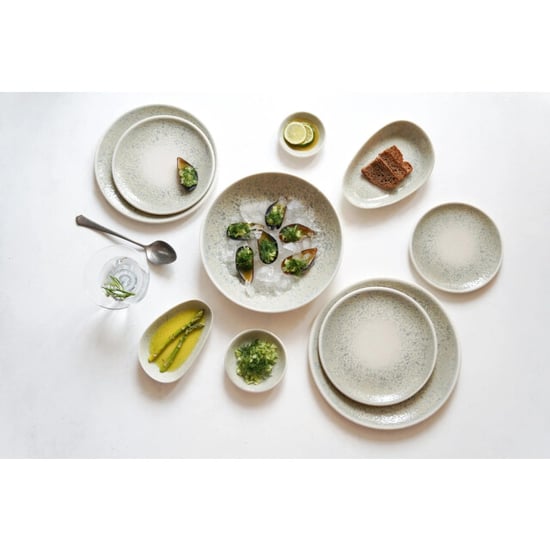 By Bone Dinerbord natura ocean porselein 30 cm set van 6 - Image 1