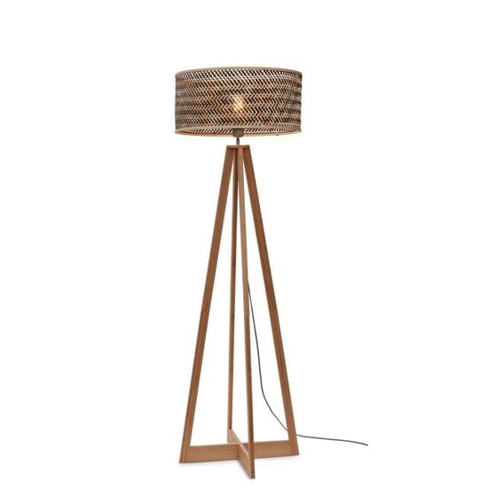 Good&Mojo Vloerlamp java bamboe/zwart 50x50x145cm - Image 1