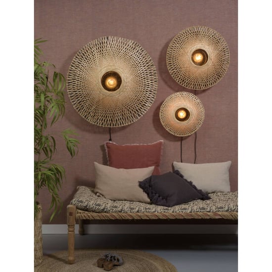 Good&Mojo Wandlamp kalimantan bamboe Ø60cm - Image 4