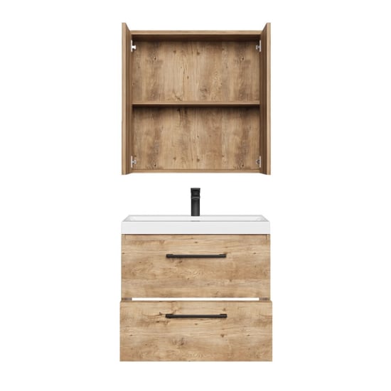 Badplaats Badkamermeubel set florence 01 60 cm – kastanje – hangend - Image 2