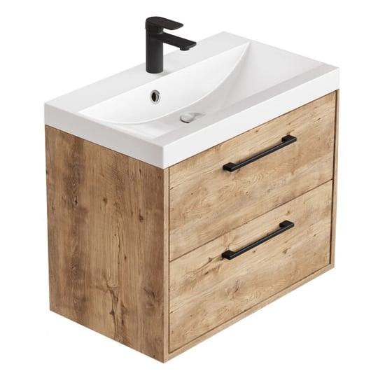 Badplaats Badkamermeubel set florence 01 60 cm – kastanje – hangend - Image 4