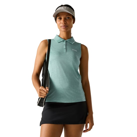 Regatta Dames/Dames Tima II Mouwloos Poloshirt (Ivy Mos) - Image 4
