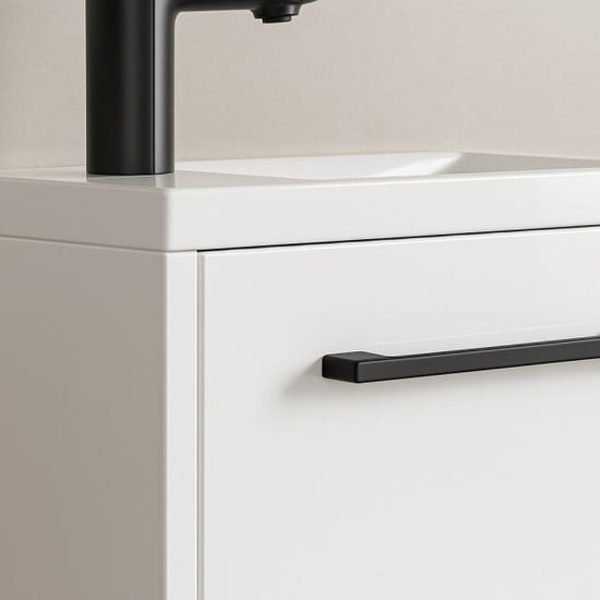Badplaats Toiletmeubel met wasbak florence 40 x 22 cm – mat – fonteinmeubel - Image 2