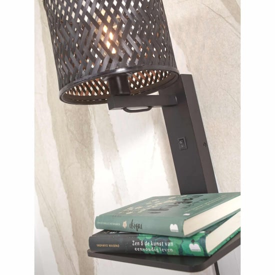 Good&Mojo Wandlamp java bamboe 30x22x52cm - Image 2