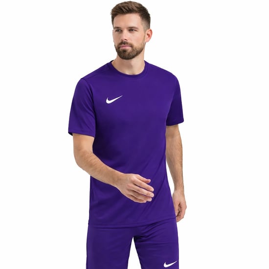 Mens Nike Park 26 Dri-fit T Shirt Purple Hv8173 - Image 1