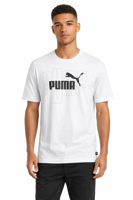 Puma Mens Cotton Single Jersey No. 1 Logo T Shirt 677183 - Image 1