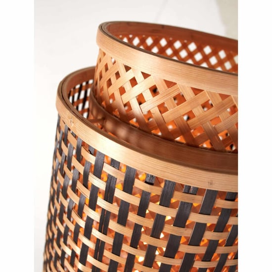 Good&Mojo Vloerlamp bhutan bamboe/zwart 20x20x135cm - Image 2