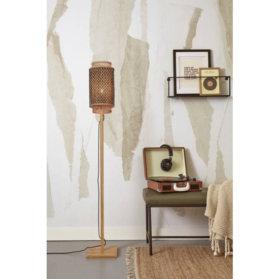 Good&Mojo Vloerlamp bhutan bamboe/zwart 20x20x145cm - Image 2